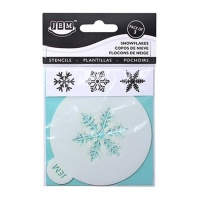 Pochoirs flocons de neige pour cupcakes 9 cm - JEM - 3 pcs.