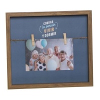 Cadre photo pour retraités avec pinces 27,4 x 24,4 cm - DCasa