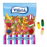 Mini doigts coupés colorés - Vidal - 1 kg