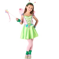 Costume de fée rose et verte pour filles