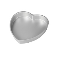 Moule à coeur en aluminium 25 x 7,5 cm - Decora