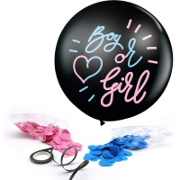 Ballon en latex noir garçon ou fille 90 cm