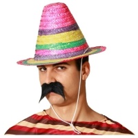 chapeau mexicain multicolore, 33 cm
