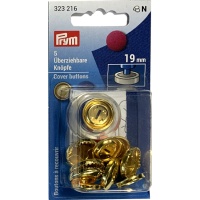 Boutons réversibles en laiton plaqué or 19 mm - Prym - 5 pcs.