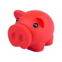 Tirelire cochon en couleurs - 1 unité