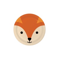 Plaques de renard 17 cm - 8 pcs.