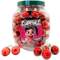 Cerises gélifiées fourrées de 18 gr Zupperz - 50 unités