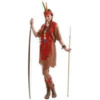 Costume de fourrure rouge pour femme