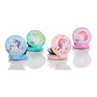 Brosse à miroir Licorne assortie - 1 pc.