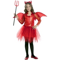 Costume de diablesse avec ailes pour filles