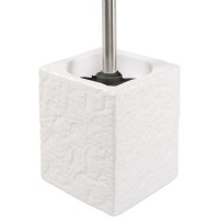 Porte-balai de toilette blanc ardoise