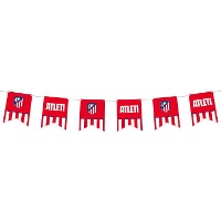 Guirlande Atlético de Madrid avec écussons Atleti - 12 pièces