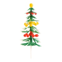 Décorations de sapin avec boules colorées de 9 cm - Dekora - 72 unités