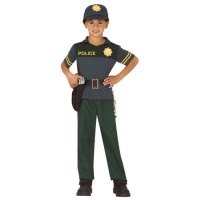Costume de police vert pour enfants