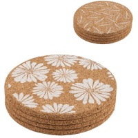 Sous-verres marguerite 11 cm - 4 pcs.