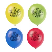Justice League Ballons en latex biodégradables 30,4 cm - Unique - 8 pièces