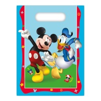 Sacs bleus Mickey Mouse - 6 unités