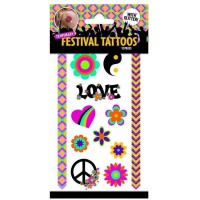 Tatouages pailletés hippies - 12 tatouages