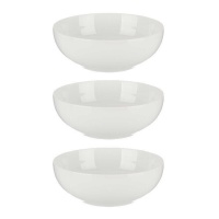 2,6 L bol rond en porcelaine - 3 pcs.