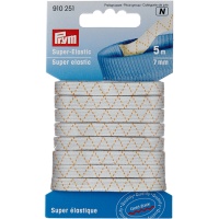 Bande super élastique 0,7 cm blanche - Prym - 5 m