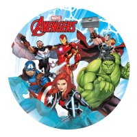 Gaufrette comestible Avengers 15,5 cm