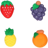 Figures de sucre de Fruits d'Été - 8 unités