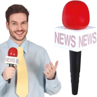 Microphone de reporter de 25 cm