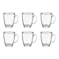 Mug transparent 310 ml - 6 pièces