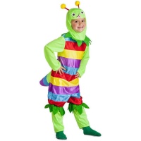 Costume de ver de terre multicolore pour enfants