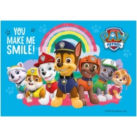 Gaufrette comestible Paw Patrol 14,8 x 21 cm - Dekora