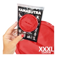 Carte postale Kamasutra avec préservatif géant