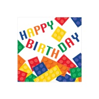 Serviette Lego Happy Birthday 16,5 x 16,5 cm - 16 pcs.