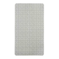67,7 x 38,5 cm tapis de douche antidérapant à carreaux gris