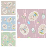 Tissu en coton vintage Thomas - Indigo