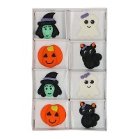 Figures de sucre d'Halloween de sorcière et de chat - Wilton - 8 unités