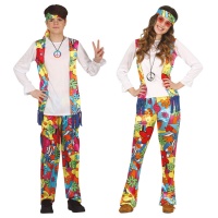Costume de hippie avec impression pour les jeunes