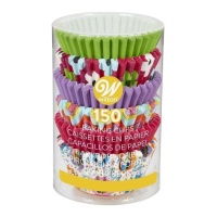 Capsules pour mini cupcakes de différentes couleurs et formes - Wilton - 150 pcs.