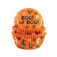 Capsules de cupcakes d'Halloween Boo ! Boo ! - Maison de Marie - 50 pièces