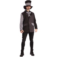 Costume noir du Chapelier Fou pour homme