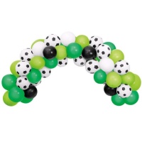 Couronne de ballons de football 2,5 m - 40 pcs.