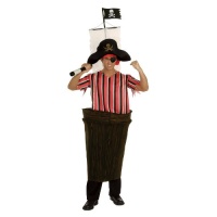 Costume de pirate sur le mât d'un navire