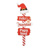 Panneau directions de Père Noël