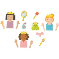 Décorations en sucre 2D pour cupcakes - conte de fées - 15 pièces