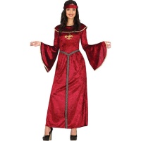 Costume médiéval rouge pour femmes