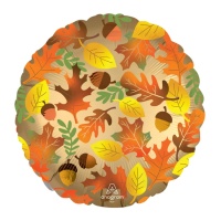 Ballon rond de feuilles d'automne de 45 cm - Anagram