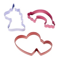 Coupeur de licorne magique - Wilton - 3 pcs.