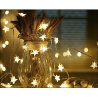 Couronne avec lumières LED en forme d'étoile - 3 mètres