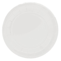 Assiettes rondes en carton blanc de 23 cm - 25 pièces.