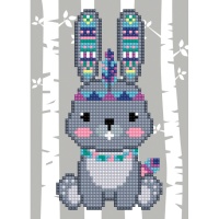 Carte lapin peinture diamant - Collection D art