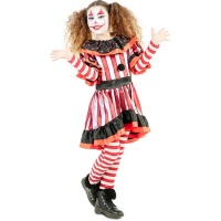 Costume de clown rayé pour filles